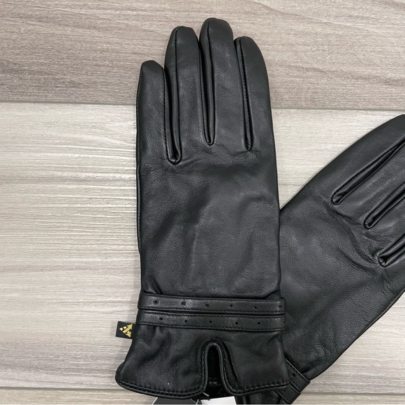 🇨🇦NWT AUCLAIR Ladies' Kate Sheepskin Gloves with Soft Lining Size 7.5 Black - Picture 3 of 15
